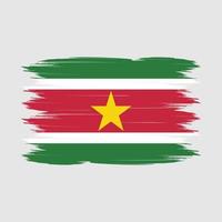 suriname flagga borsta vektor