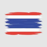 thailand flagga borsta vektor