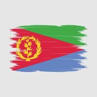 Eritrea-Flagge-Pinsel-Vektor vektor