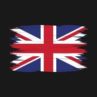 Storbritannien flagga borsta vektor