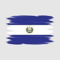 el salvador flag pinselvektor vektor