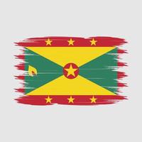 grenada flagga borsta vektor