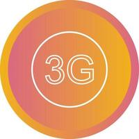 Schönes 3g-Linienvektorsymbol vektor