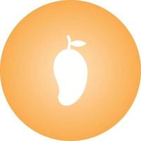 unik mango vektor glyf ikon