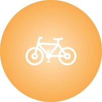 einzigartiges Fahrrad-Vektor-Glyphen-Symbol vektor