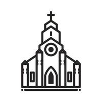 kyrka ikon vektor