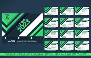 moderne Designvorlage für Unternehmenskalender vektor