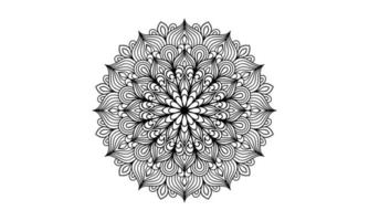 mandala floral malvorlagen innen vektor