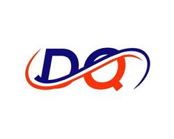 Buchstabe dq Logo-Design für Finanz-, Entwicklungs-, Investitions-, Immobilien- und Verwaltungsgesellschaftsvektorvorlage vektor