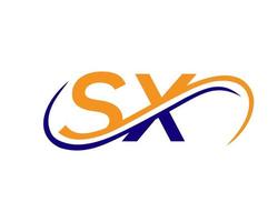 Buchstabe sx-Logo-Design für Finanz-, Entwicklungs-, Investitions-, Immobilien- und Verwaltungsgesellschaftsvektorvorlage vektor