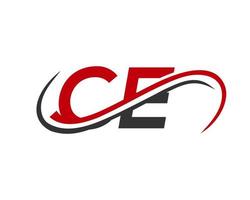 brev ce logotyp design för finansiell, utveckling, investering, verklig egendom och förvaltning företag vektor mall