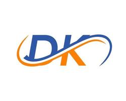 Buchstabe dk Logo-Design für Finanz-, Entwicklungs-, Investitions-, Immobilien- und Verwaltungsgesellschaftsvektorvorlage vektor