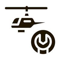 Motorschlüssel-Symbol Vektor-Glyphen-Illustration vektor