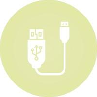 Vektorsymbol für USB-Kabel vektor