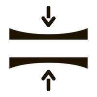 Windel dünne Schicht Symbol Vektor-Glyphen-Illustration vektor