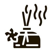 Aroma-Geruch-Parfüm-Stick-Symbol Vektor-Glyphen-Illustration vektor