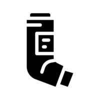 inhalator astma behandling verktyg ikon vektor glyf illustration