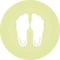 Fuß-Vektor-Symbol vektor