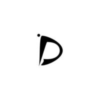modern brev d logotyp vektor design mall