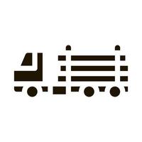 Logging-Lieferwagen-Symbol Vektor-Glyphen-Illustration vektor