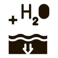 Saft hinzufügen Wasser Symbol Vektor Glyphe Illustration