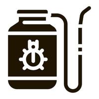 tragbarer Gifttank für Käfer-Icon-Vektor-Glyphen-Illustration vektor
