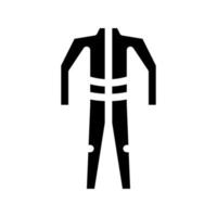 Fahrer Kostüm Symbol Vektor-Glyphen-Illustration vektor