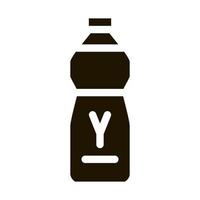 Flasche Trinkjoghurt-Symbol Vektor-Glyphen-Illustration vektor