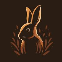 kanin logotyp design mall kanin karaktär vektor maskot