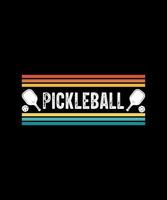 Pickleball-Illustrationsvektor-T-Shirt-Design vektor