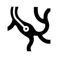 Venen medizinische Untersuchung Symbol Vektor Glyph Illustration