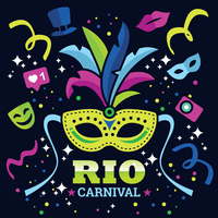 Rio Karneval Vektor-Illustration vektor