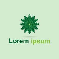 blad naturligtvis kreativ företag logotyp. eco och bio naturlig organisk logotyp begrepp ikon. design lämplig för natur tecken, hälsa vård, för spa, organisk mat eller alternativ medicin Centrum. eps 10 vektor