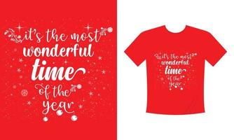 Weihnachts-T-Shirt-Design vektor