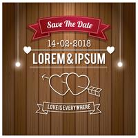 Kostenlose Hochzeit Save The Date Vector