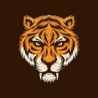 tiger maskot logotyp design vektor illustration