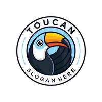skön toucan fågel logotyp design vektor mall