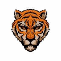 Tiger-Maskottchen-Logo-Design-Vektor-Illustration vektor