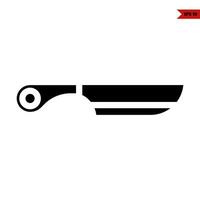 Illustration des Messer-Glyphen-Symbols vektor