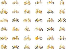 Animation des Radfahrens. Animation zum Fahrradfahren. Sprite-Blatt des Radfahrens. Animation für Spiel oder Cartoon vektor