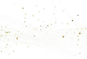 goldstaub, hellgoldglitter runder konfettihintergrund. vektor