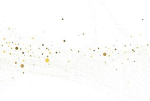 hellgoldglitter runder Konfetti-Hintergrund. vektor