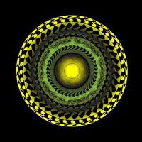 abstrakt cirkulär spiralspirograf vektor