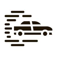 Auto Hochgeschwindigkeitssymbol Vektor-Glyphen-Illustration vektor