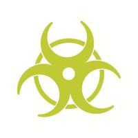 schönes Bio-Hazard-Vektor-Glyphen-Symbol vektor