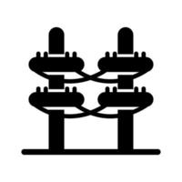 Vektorsymbol für elektrischen Turm vektor