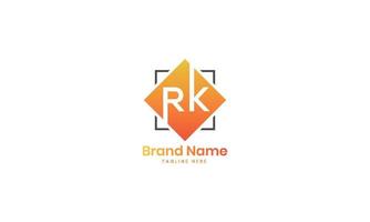 Buchstabe rk-Monogramm-Logo-Design kr-Vektor-Logo-Designs, rk-Logo vektor