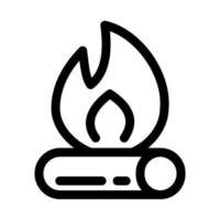 Lagerfeuer-Icon-Design vektor