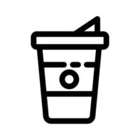 Kaffee-Linie-Icon-Design vektor