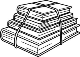 Stapel Bücher Doodle-Vektor-Illustration vektor